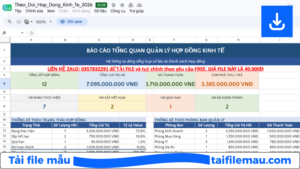 Cách tạo file quản lý hợp đồng bằng Excel tự động cảnh báo hết hạn [Tải Mẫu Free]